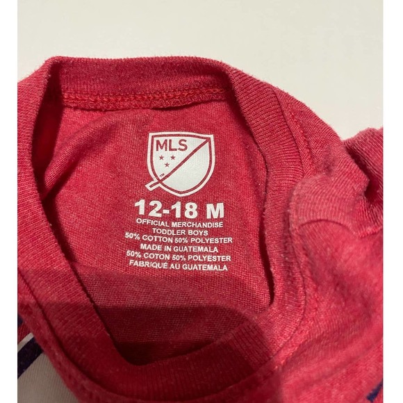 MLS FC Dallas Soccer Tshirt 12-18M Red - Picture 2 of 2